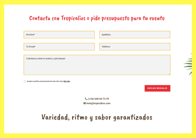Landing page ejemplos